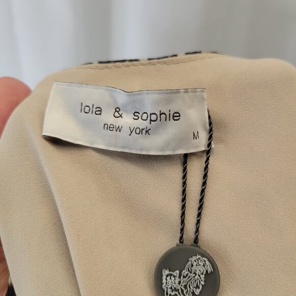 Lola & Sophie Leopard Print Poly Silk Sleeveless Tunic, M, NWT - Picture 11 of 13